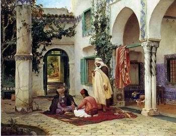  Arab or Arabic people and life. Orientalism oil paintings 91